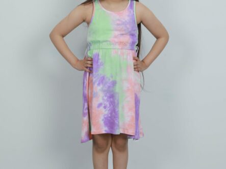 Kids Girl Tie-Dye Short Dress