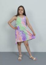 Kids Girl Tie-Dye Short Dress - Image 2