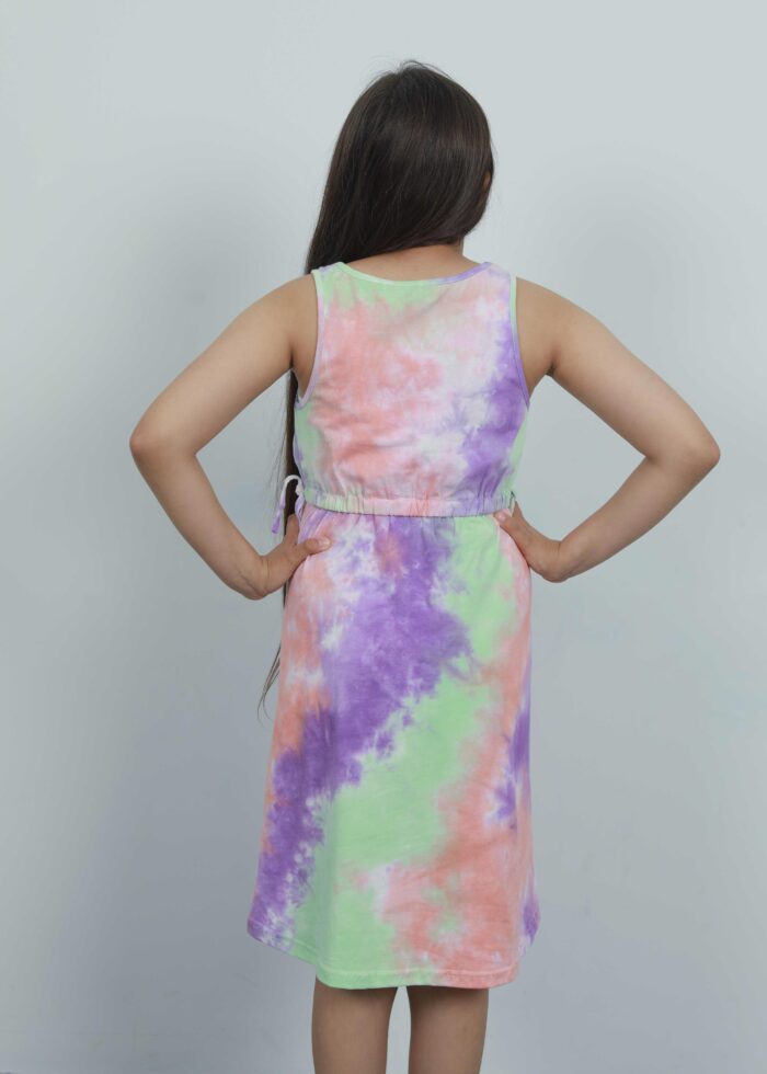 Kids Girl Tie-Dye Short Dress - Image 4
