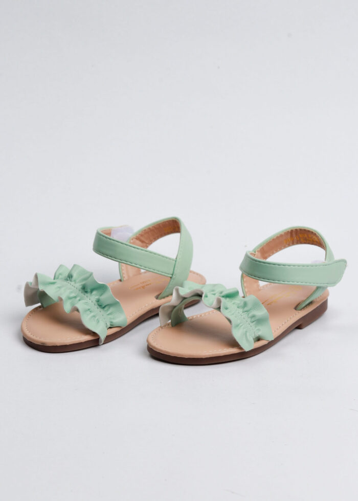 Kids Girls Leather Sandal - Image 2