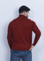 Men Plain High-Neck Blouse - Image 4