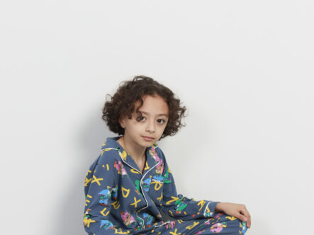 Kids Boy Dinosaurs and Alphabet Printed Two Pieces Pajama