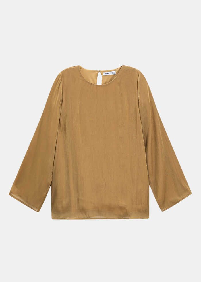 Women Glittery Fabric Blouse - Image 1