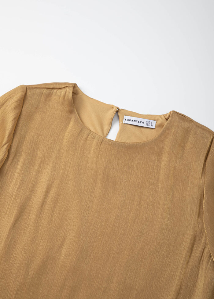 Women Glittery Fabric Blouse - Image 2
