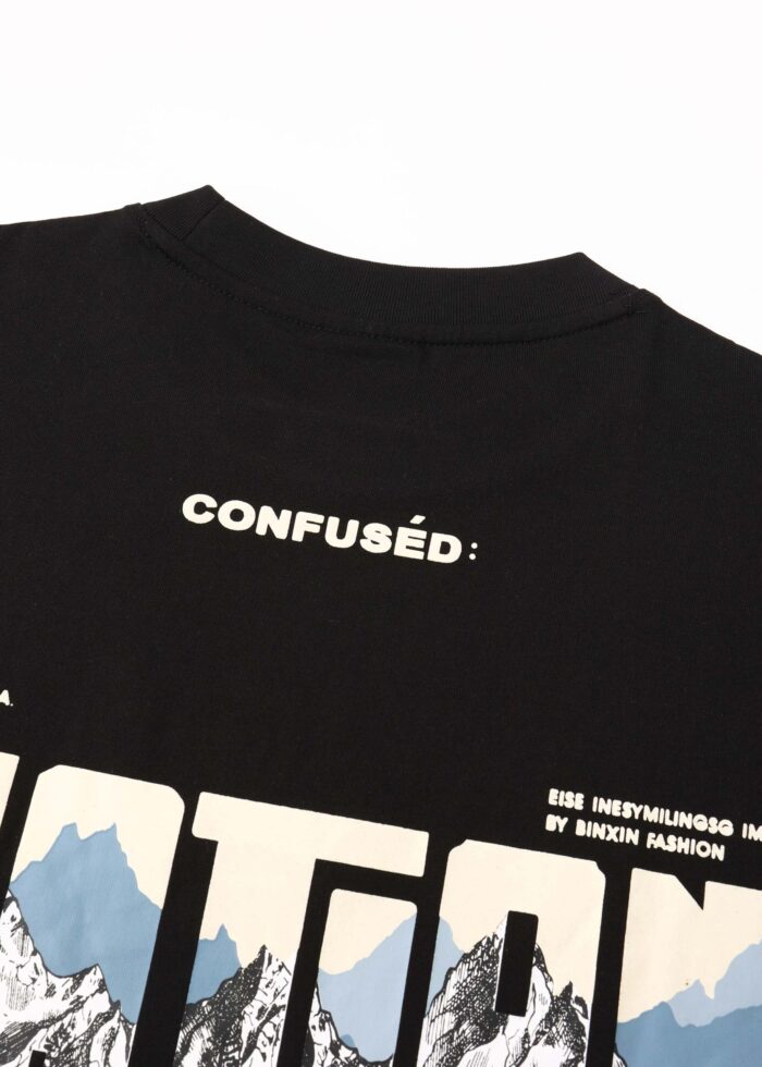 Men "Fiction" Printed T-Shirt - Image 6