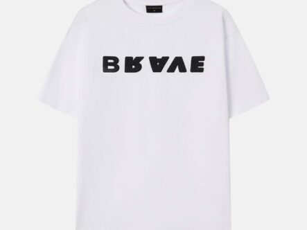 Men "Brave" Printed T-Shirt