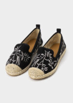 Women Embroidery Fabric Ballerina Shoes - Image 2