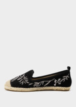 Women Embroidery Fabric Ballerina Shoes - Image 5