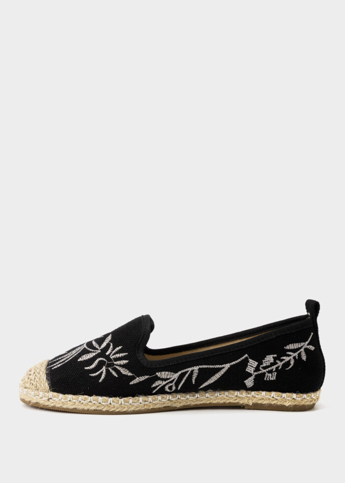 Women Embroidery Fabric Ballerina Shoes - Image 5