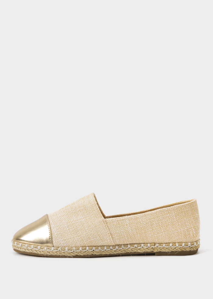 Women Fabric and Leather Ballerina Shoes - Image 5