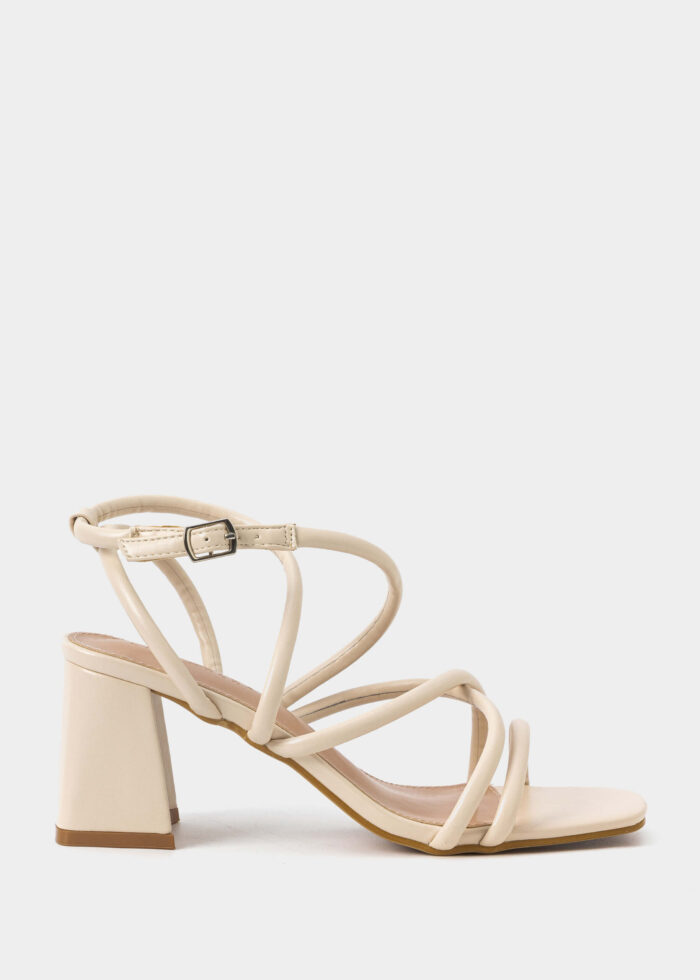 Women Leather Heels Sandal - Image 1