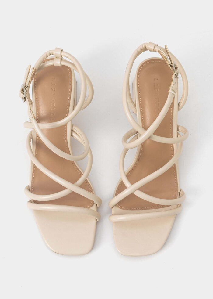 Women Leather Heels Sandal - Image 4