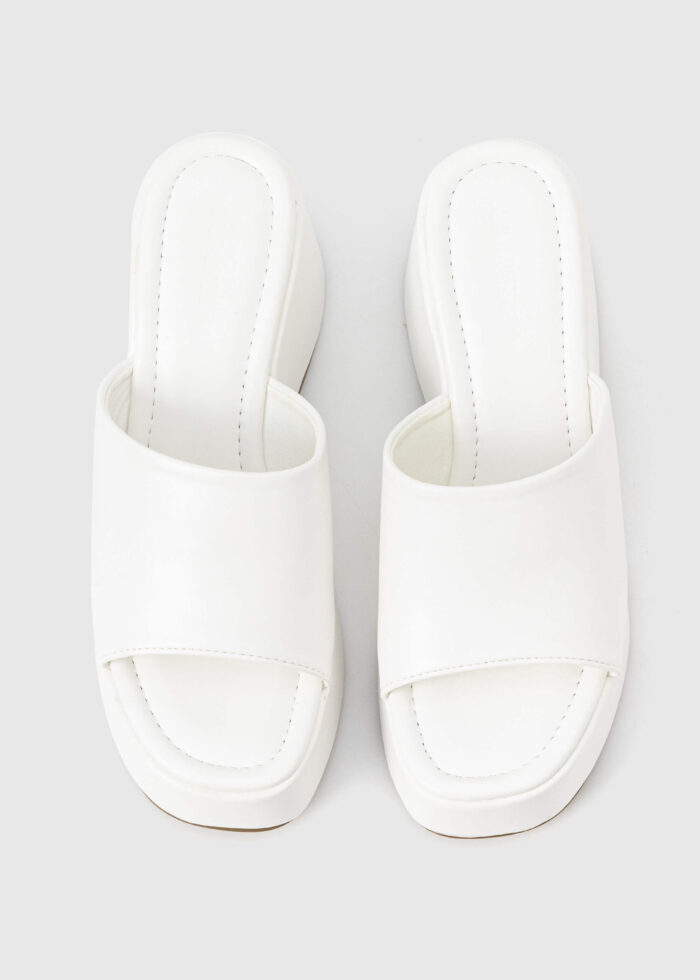 Women Leather Heels Slipper - Image 4