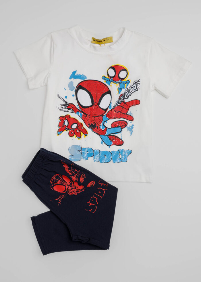 Baby Boy “Spiderman” Printed Two-Pieces Pajama - Image 1