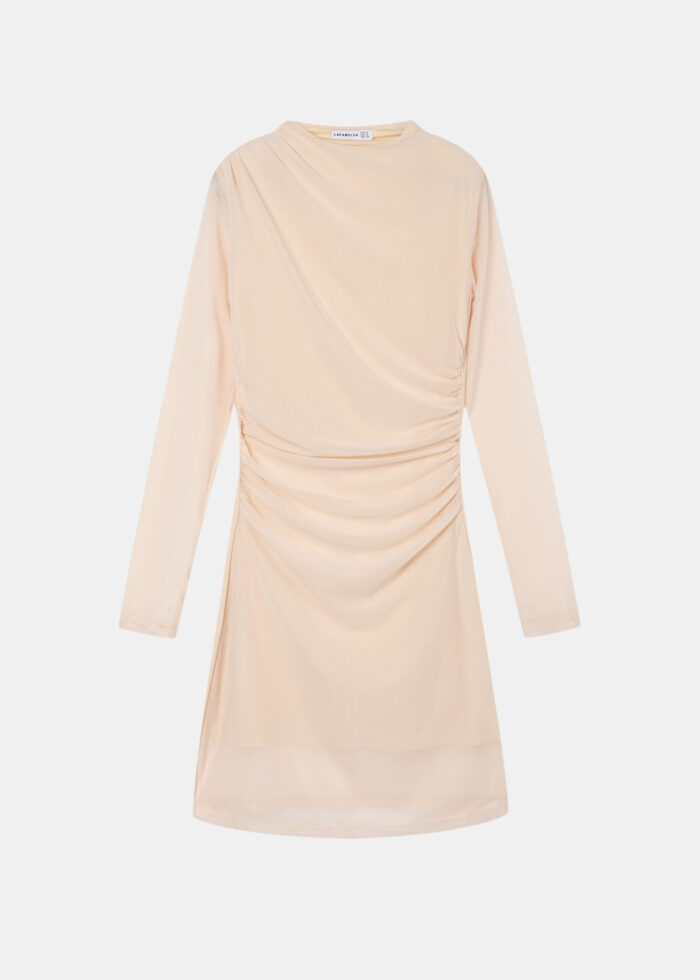 Women Pleated Short Dress - Image 1