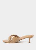 Women Patent Leather Heels Slipper - Image 5