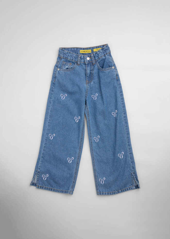 Kids Girl Wide-Leg Jeans Trouser - Image 1