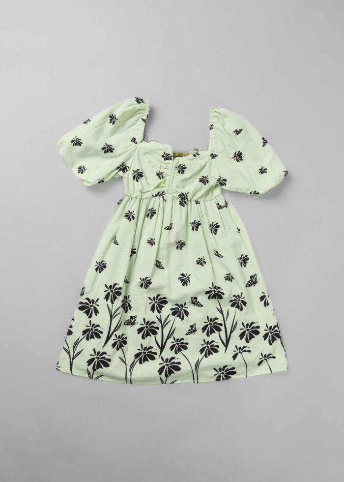 Kids Girl Printed Short Dress - Image 1