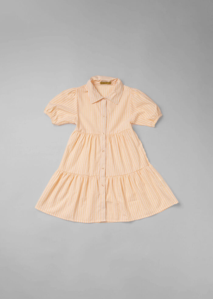 Kids Girl Striped Dress - Image 1