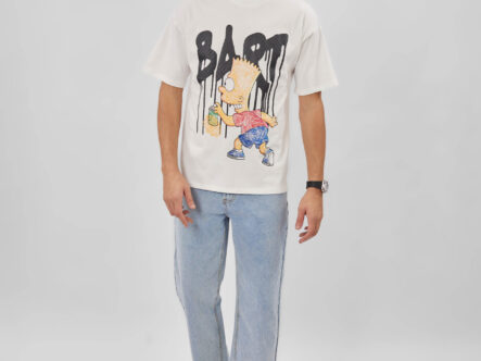 Men "Bart" Simpsons Printed T-Shirt