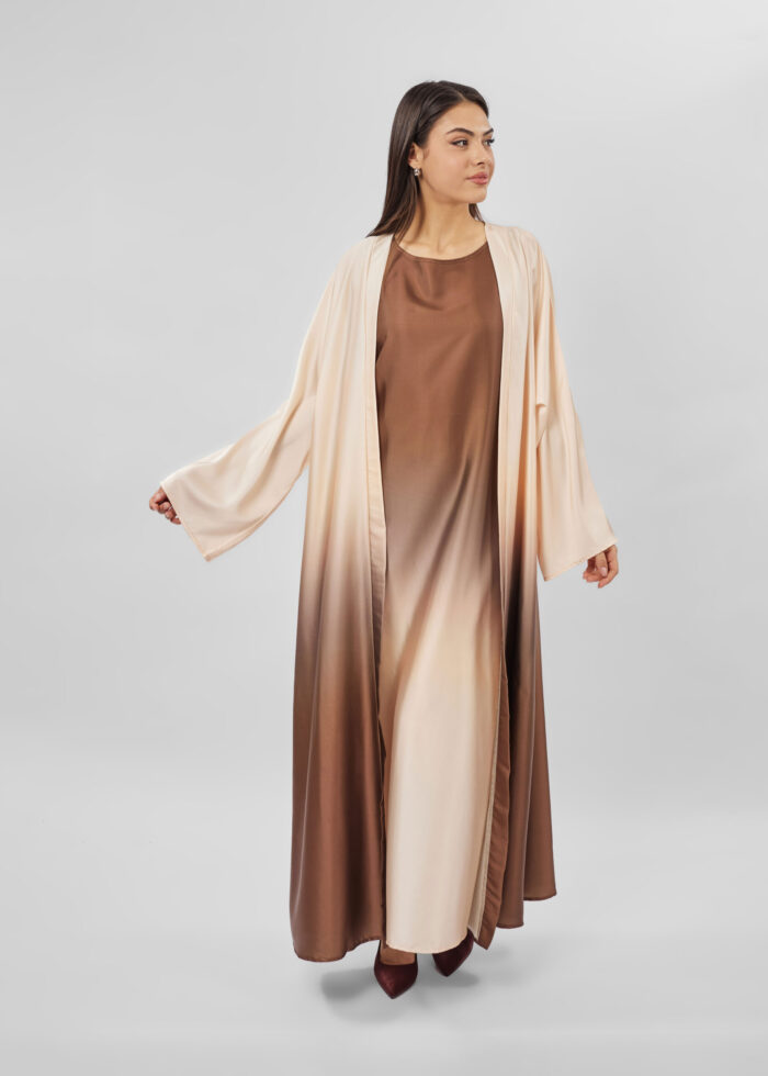 Women Tie-Dye Two-Pieces Abaya - Image 2