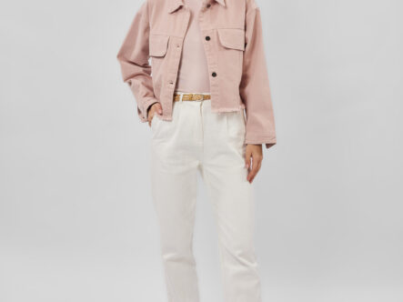 Women Cropped Jeans Jacket