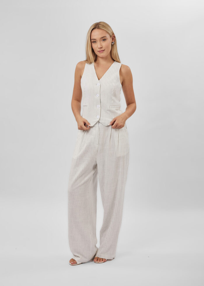 Women Striped Vest - Image 1