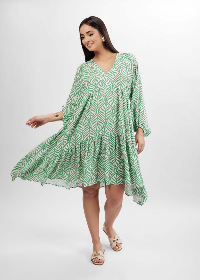 Women Printed Short Dress - Image 1