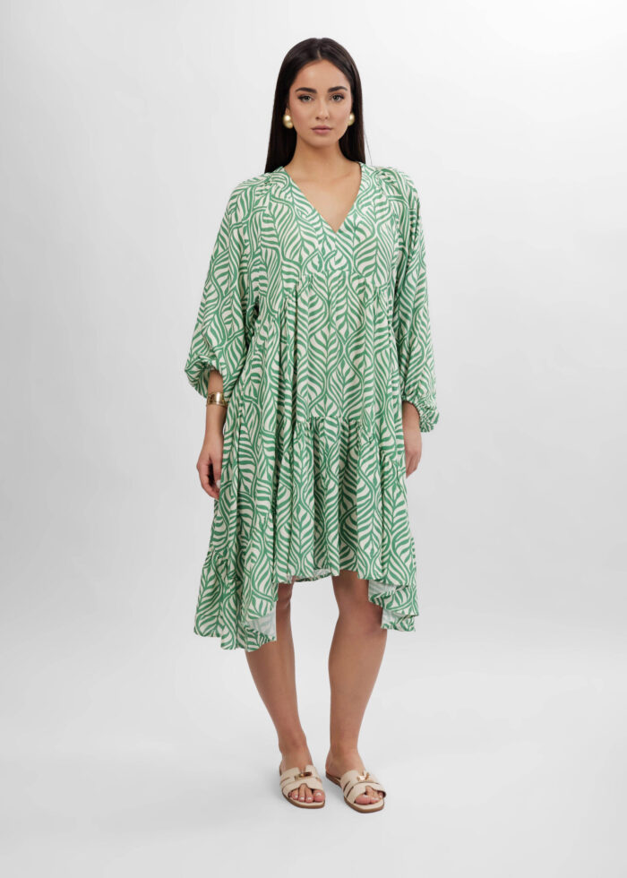 Women Printed Short Dress - Image 2