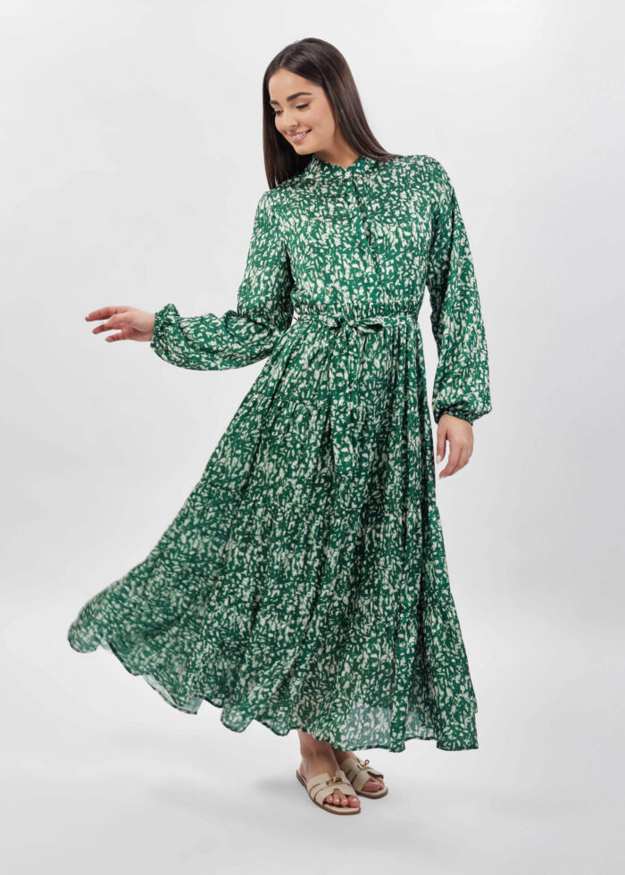 Women Pritned Long Dress - Image 1