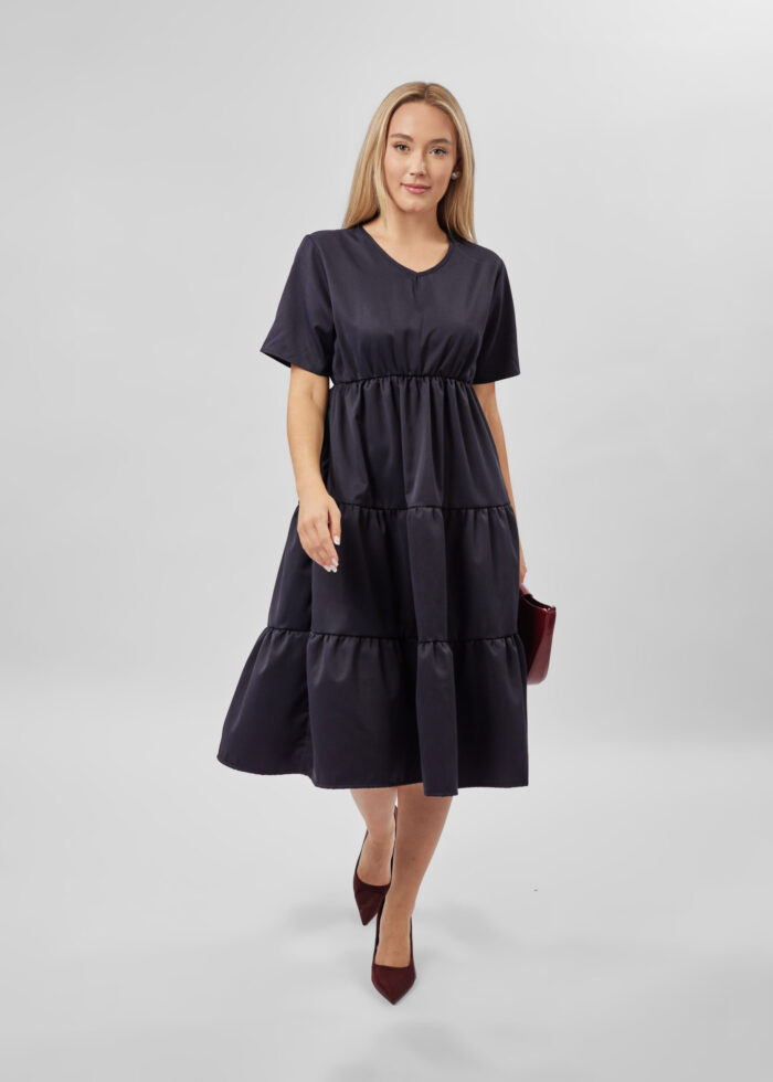 Women Ruffled Short Dress - Image 1