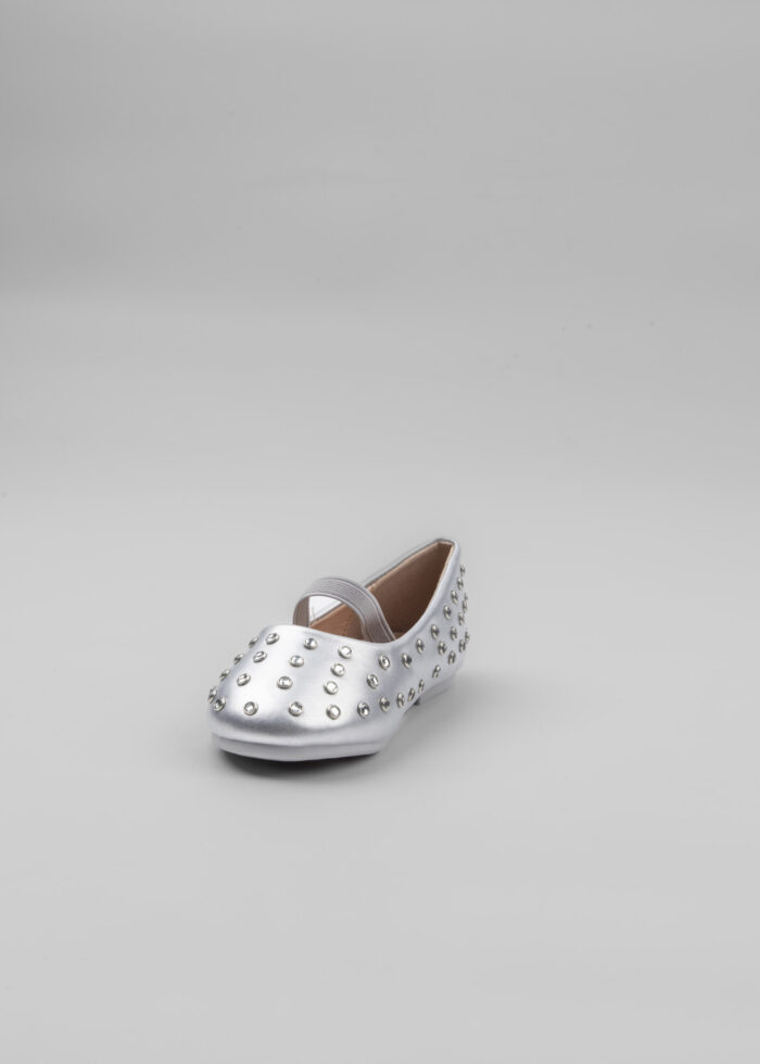 Kids Girl Leather Ballerina Shoes - Image 3