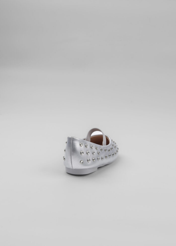 Kids Girl Leather Ballerina Shoes - Image 4