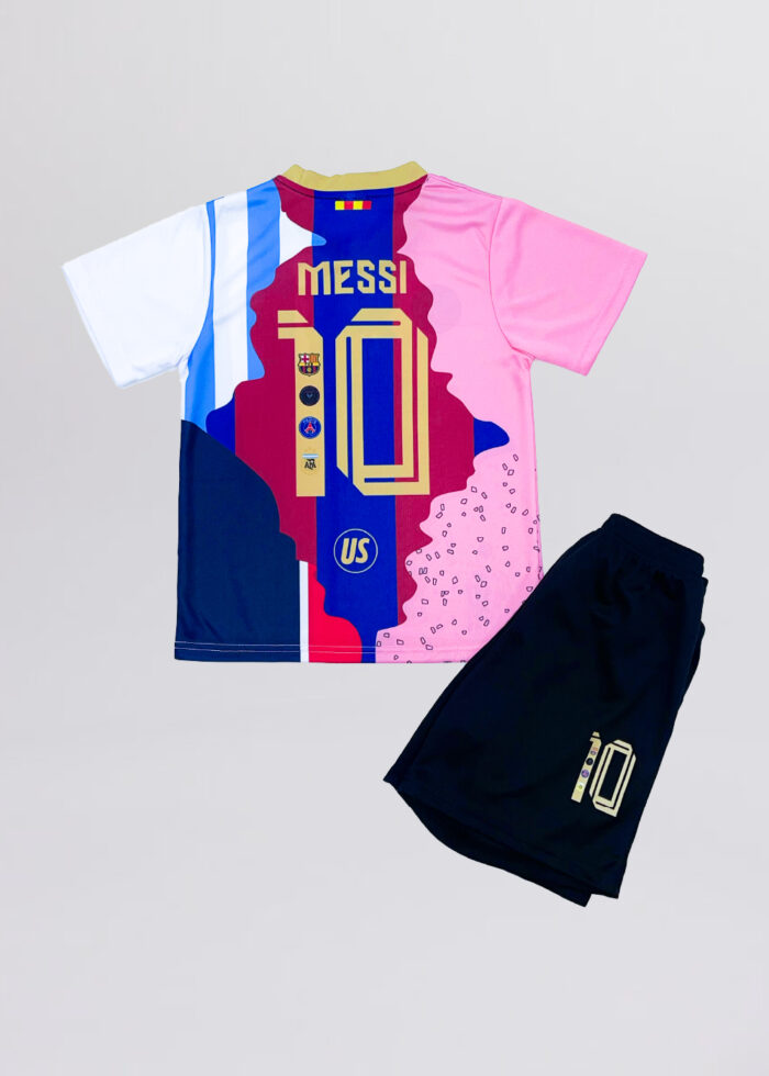 Kids Boy Messi Multi-Club Design Football Suit - Image 2
