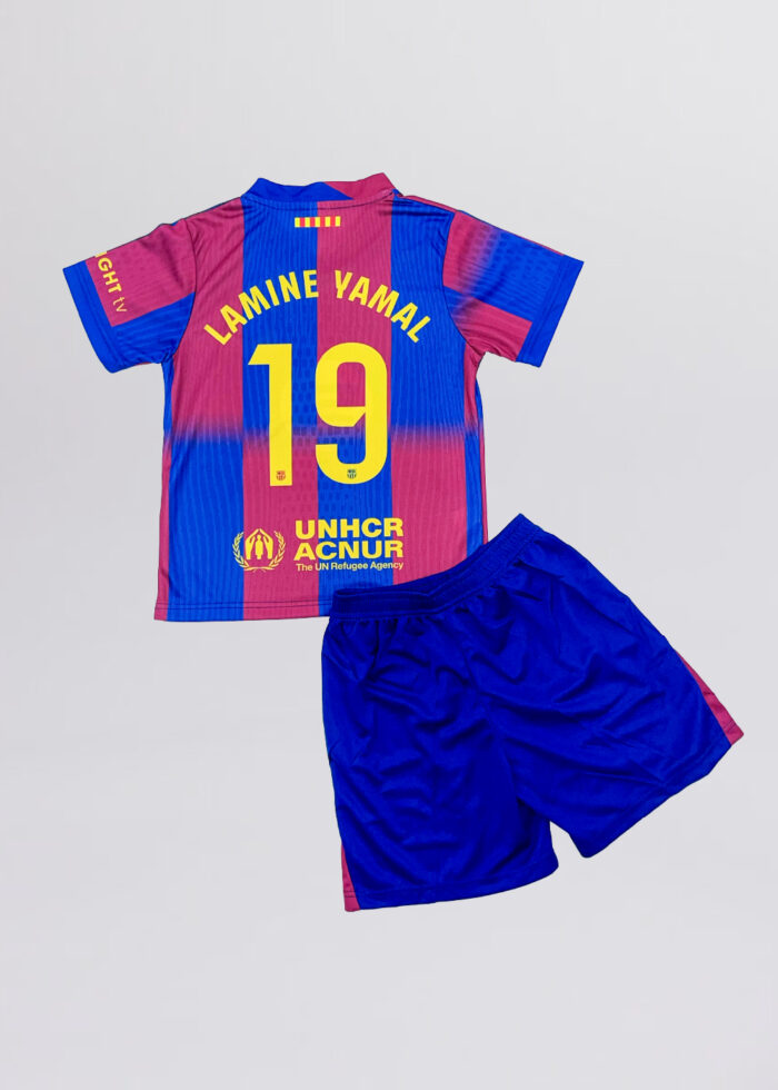 Kids Boy Barcelona “Lamine Yaman 19” Two-Pieces Football Suit - Image 2