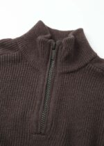 Men Knitted Striped Fabric Blouse - Image 2