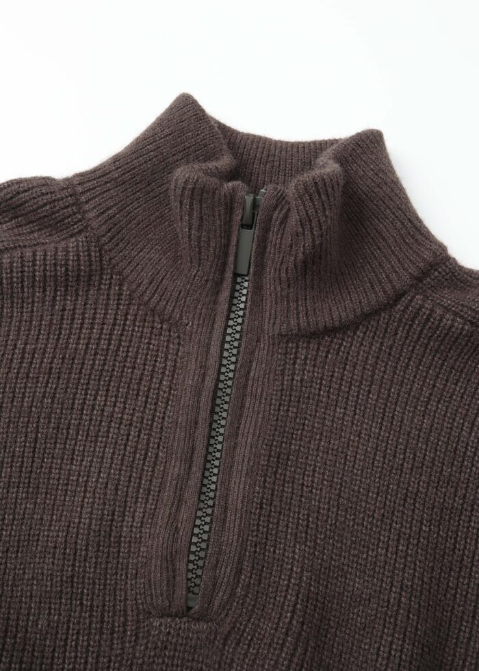 Men Knitted Striped Fabric Blouse - Image 2