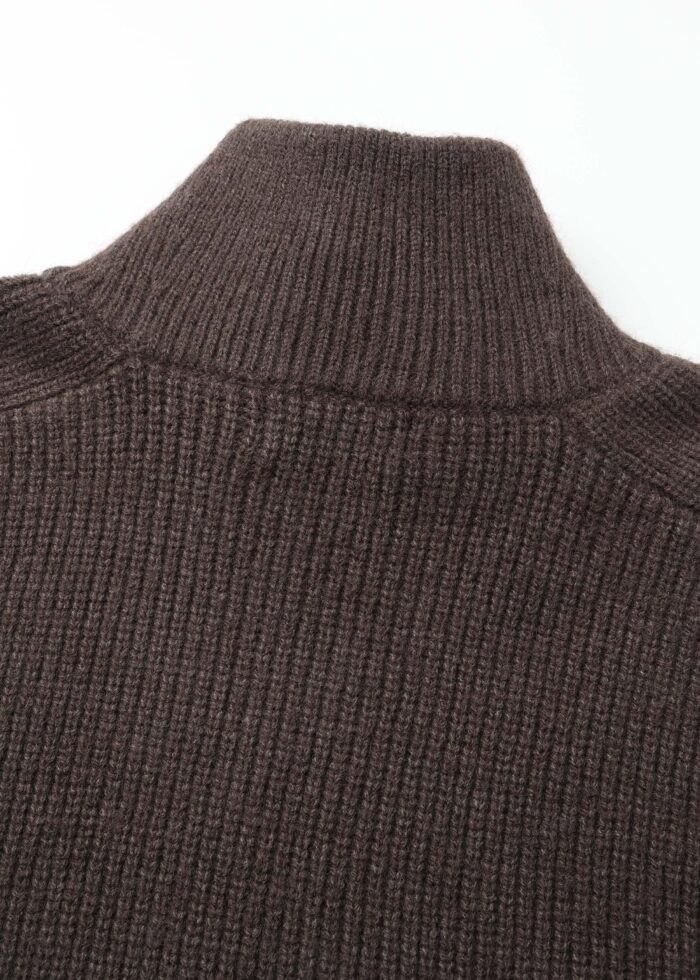 Men Knitted Striped Fabric Blouse - Image 5