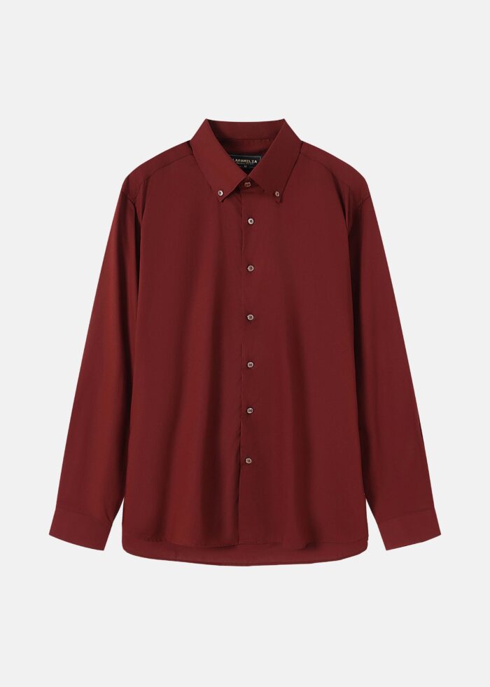 Men Plain Regular-Fit Shirt - Image 1