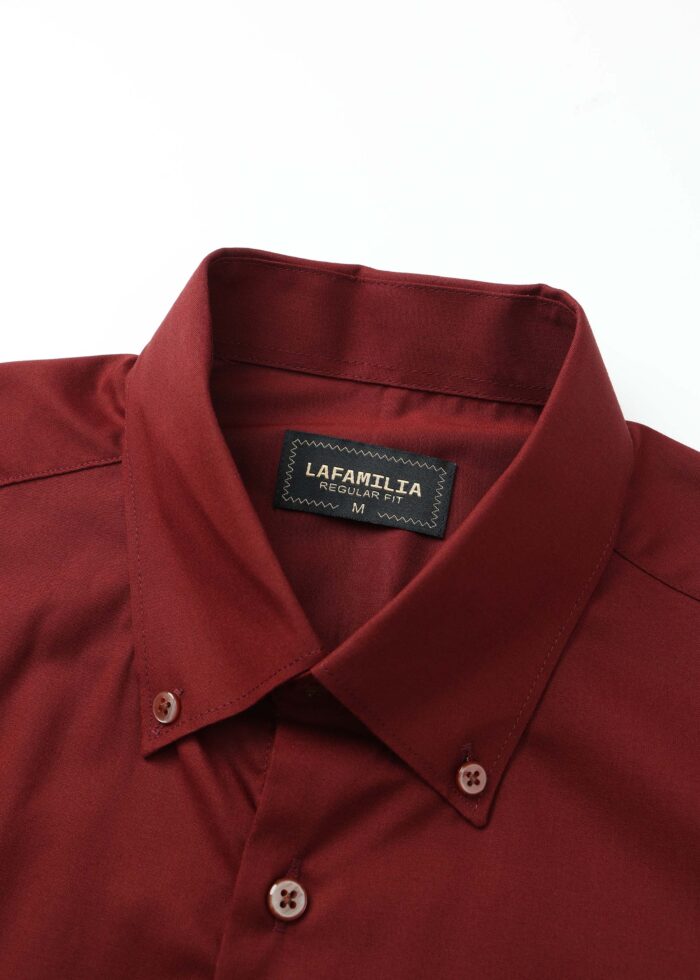 Men Plain Regular-Fit Shirt - Image 2