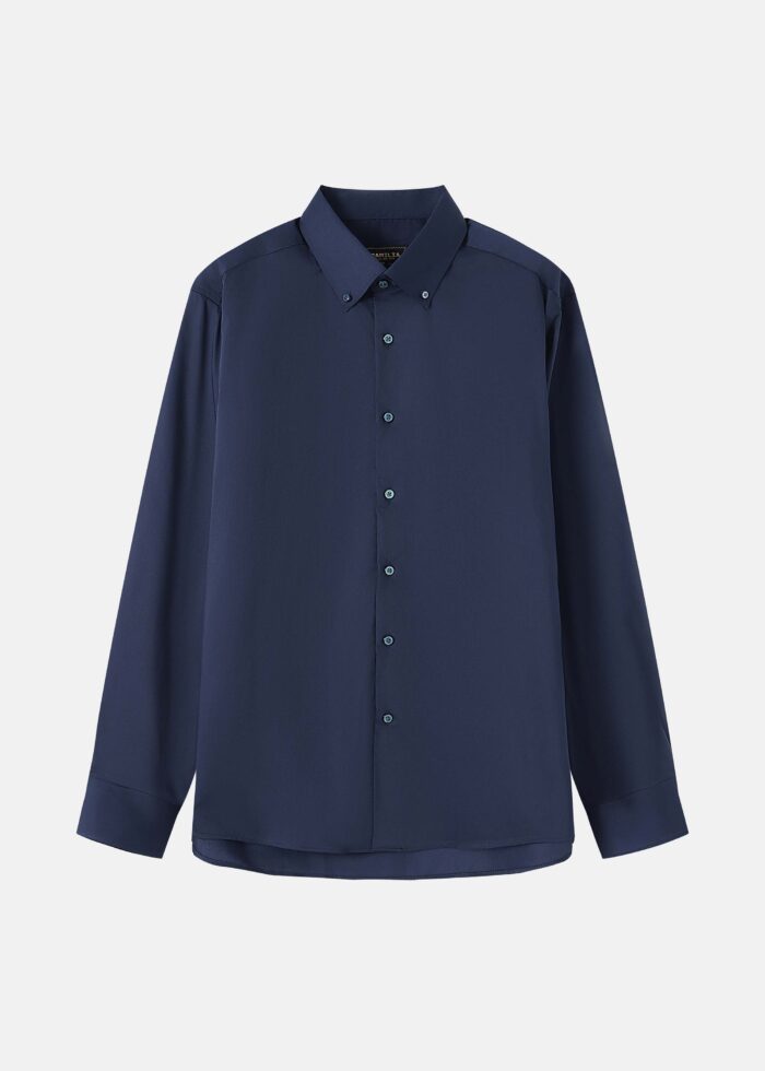 Men Plain Regular-Fit Shirt - Image 1