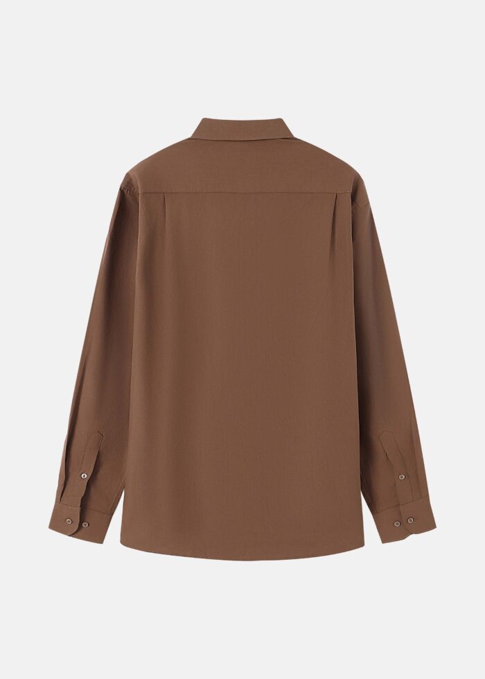 Men Plain Regular-Fit Shirt - Image 6