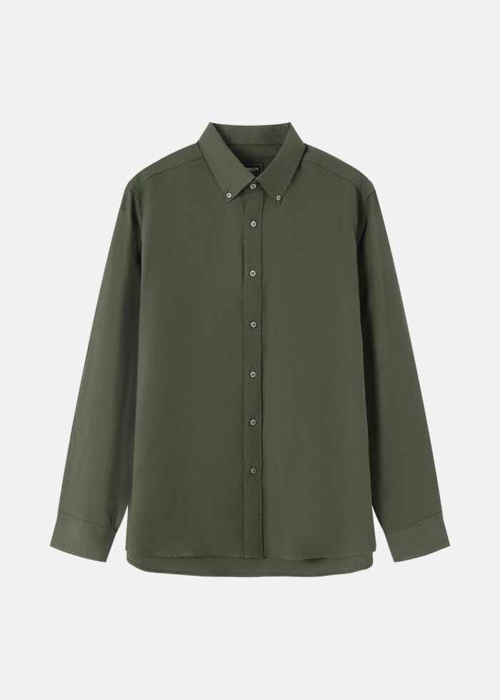 Men Plain Regular-Fit Shirt - Image 1
