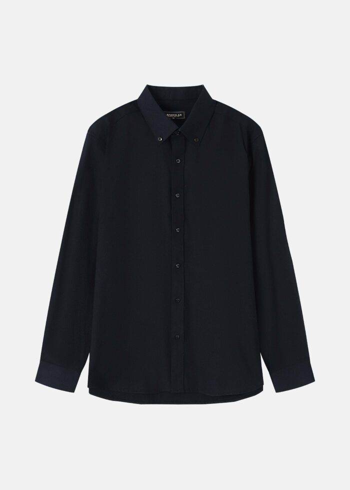 Men Plain Regular-Fit Shirt - Image 1