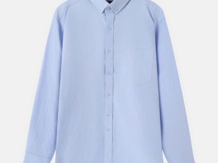 Men Plain Regular-Fit Shirt