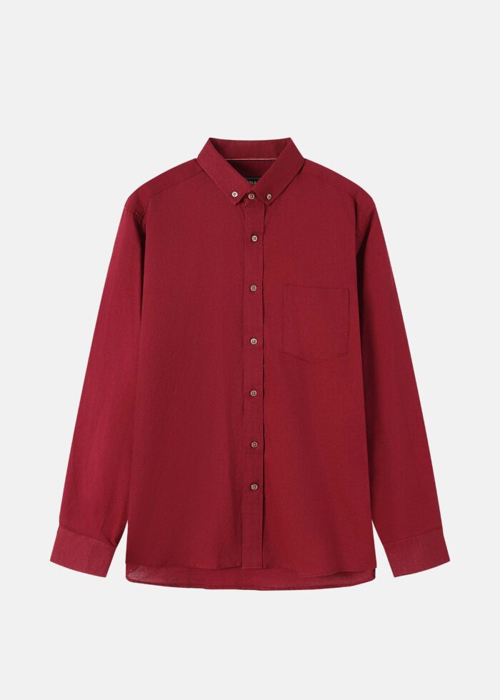 Men Plain Regular-Fit Shirt - Image 1