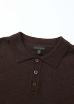 Men Knitted Fabric Polo Shirt - Image 2