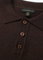 Men Knitted Fabric Polo Shirt - Image 3