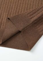 Men Knitted Striped Fabric Polo Shirt - Image 3