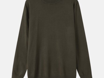 Men Round-Neck Plain Blouse